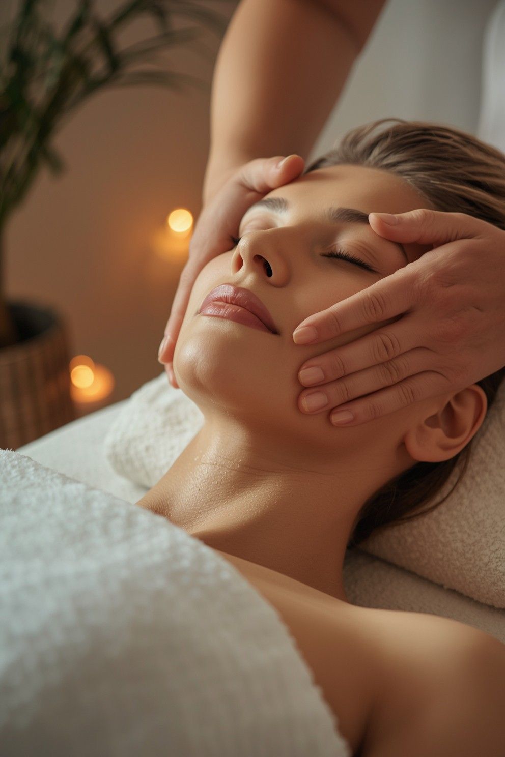 Sacred Lotus luxury Caudalie facial treatments - anti-aging and skincare in Ealing